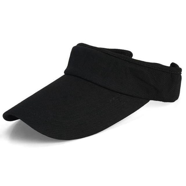 Black Sun Visors for Women and Men, Visor Protection, Visor Cap Sport Hat Air Leisure Hat Anti-Uv Sun Visor Hats for Golf Tennis Running Clothing Jogging Sports