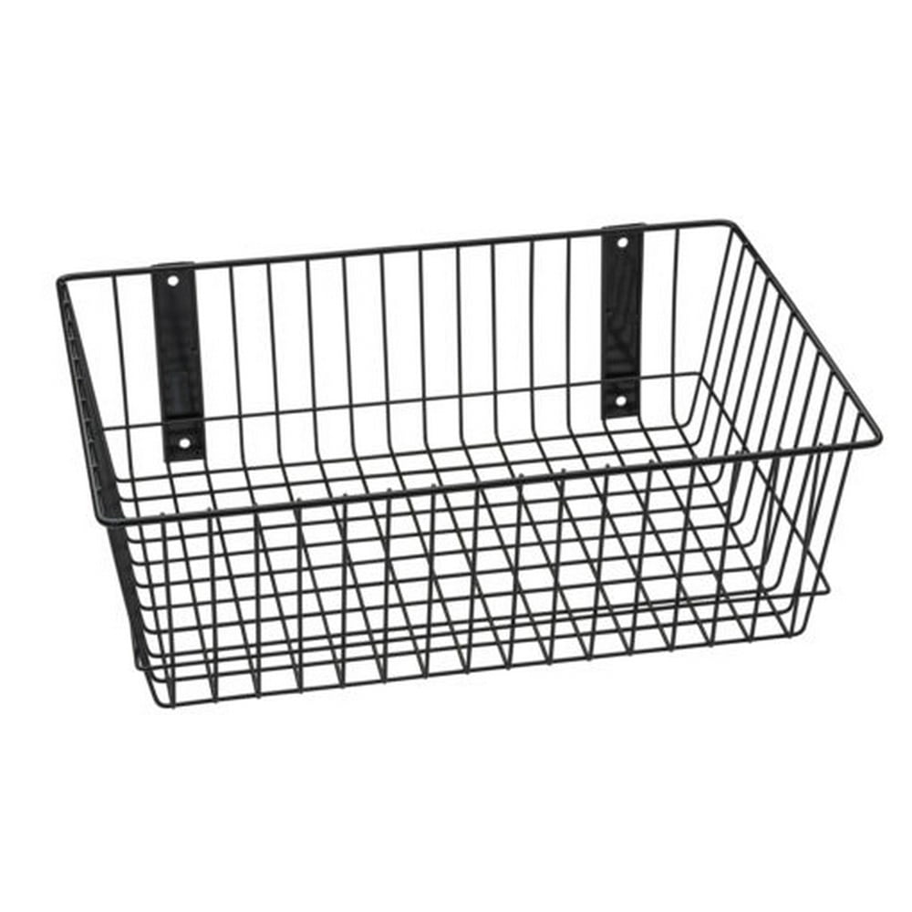 Rack'Em 9085B Mount Anywhere Black Wire Basket 18"x12"x6" Provides Versatile Storage All Of