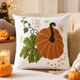 thumbnail image 4 of 2pcs Plush 3D Fall Pumpkin Maple leaf Throw Pillows Covers,Thanksgiving Halloween Fall Decor,Fall Pillow Covers for Home Sofa Couch Bed, 4 of 5
