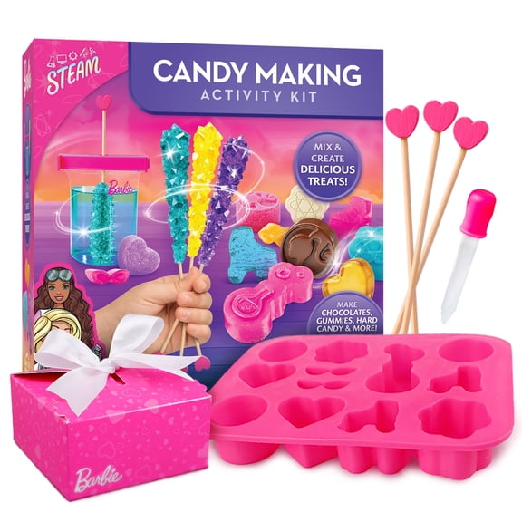 Barbie Candy Making Food Science Kit for Kids Ages 8-12, 5 Recipes