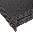 thumbnail image 5 of Legacy Decor Room Divider 3 Panel Weave Design Fiber Black Color, 5 of 5