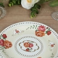 thumbnail image 6 of BalsaCircle 25 Ivory 7" Paper Round Disposable Plates with Vintage Rose Flower Print Wedding Events Party Decorations, 6 of 8