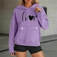 thumbnail image 4 of Football Hoodies for Women 2025 Long Sleeve Half Zip Hooded Sweatshirt with Pockets Y2K Pullover Tops, 4 of 6