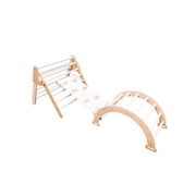 Woodandhearts Montessori Climbing Set, Wooden Toy, Activity Baby Gym, for Kids up to 4 Years