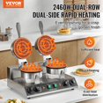 thumbnail image 2 of Waflera VEVOR Doble Cabezal 2460W Antiadherente Acero Inoxidable, 2 of 9