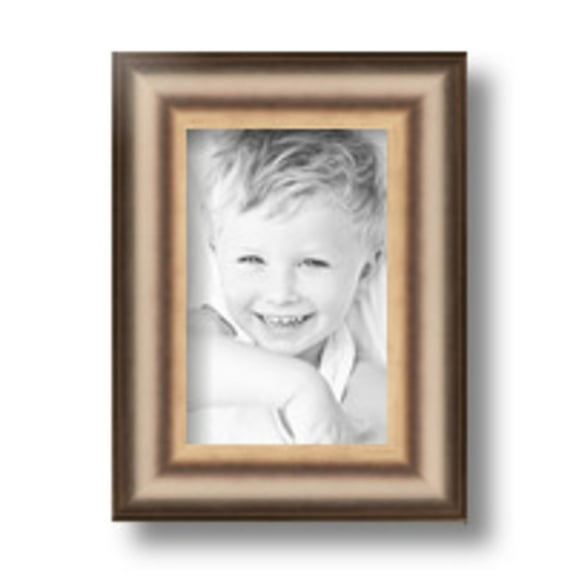 ArtToFrames 4" x 6" Anique Silver Picture Frame, 4x6 inch Silver Wood Poster Frame (WOM-4964)