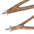 thumbnail image 2 of Natural wood bird perch set for parrots to stand, climb and play, 2 of 4