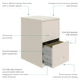 thumbnail image 4 of (3 pack) Space Solutions 18" Deep 2 Drawer Letter Width Vertical File Cabinet, Stone, 4 of 15