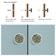 thumbnail image 4 of 4 Pcs Cartoon Valentine Day Knobs for Kitchen Cabinet Cupboard Dresser Bookcase Drawer Pulls Handles Round Home Decor, 4 of 5