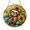 Acrylic 3.5 Inch, variant on Sloth and Sunflower Scene Glass Suncatcher Window Decor Cozy Nature Lover Gift