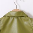 thumbnail image 4 of Miluxas Kids Faux leather Vest Clearance Motorcycle Dress Casual Vest Jacket Coat for Boys Girls Green 1 Years(90), 4 of 8