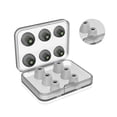 thumbnail image 2 of Inteprter 6 pares de puntas de silicona para auriculares, componentes simples de repuesto para auriculares, accesorios para auriculares internos, tapones Cables de audio/vídeo gris, 2 of 6
