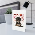 thumbnail image 5 of DistinctInk Greeting Card / Note Card - Valentine's Day Affenpinscher Puppy - PACK of 1, 5 of 7