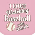 thumbnail image 4 of Inktastic Daddy Baseball Grandson Boys or Girls Baby Bib, 4 of 4