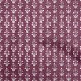 thumbnail image 1 of oneOone Georgette Viscose Magenta Fabric Asian Block Print Fabric For Sewing Printed Craft Fabric By The Yard 42 Inch Wide, 1 of 4