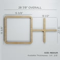 thumbnail image 2 of Ekena Millwork 28 7/8"W x 15 3/8"H x 3/8"T Medium Burnett Decorative Fretwork Wood Wall Panels, Walnut, 2 of 8