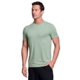 thumbnail image 4 of RBX Active Men's Crewneck Quick Drying Jacquard Short Sleeve Workout Tee, 4 of 4