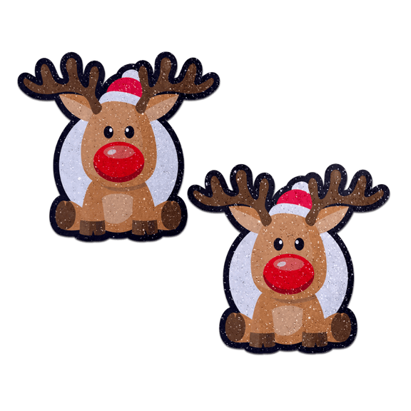 Pastease - Nipple Pasties - Reindeer: Red Nose Rudolph