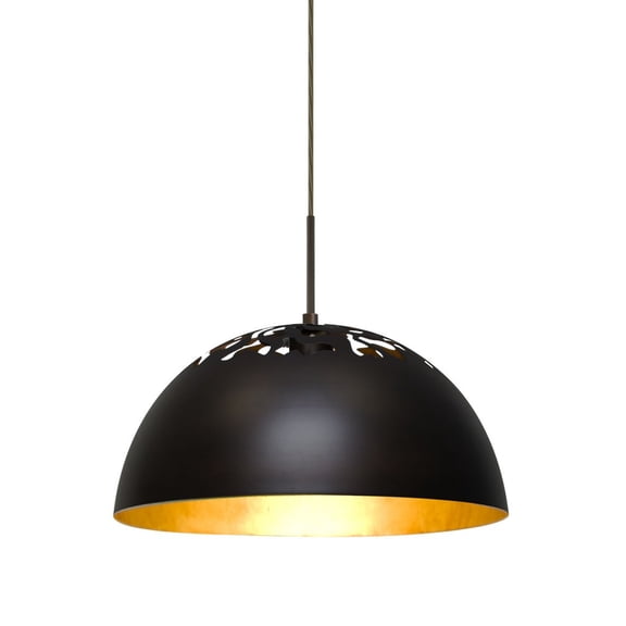 Besa Lighting - Gordy-One Light Pendant with Flat Canopy-13 Inches Wide by 7
