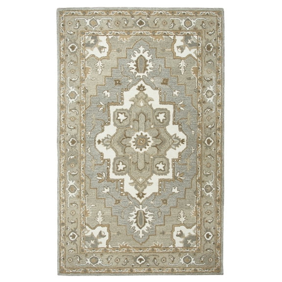 Rizzy Rugs Suffolk Area Rug SK323A Gray Curves Bulbs 9' x 12' Rectangle