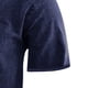 thumbnail image 4 of Camisas de Manga Corta de los Hombres de Color Sólido Casual de Pie Cuello de Bolsillo para el Verano, 4 of 4