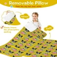 thumbnail image 3 of Yellow Boston Terrier and Flower Toddler Nap Mats for Kids Preschool,Sleeping Mat Bag or Kids,Toddler Sleeping Bag,Toddler Nap Mat or Daycare, 3 of 6
