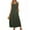 Army Green, variant on Sakmal Womens Dresses Spring White Sundress Maxi Dress Sleeveless Scoop Neck Dresses with Pockets