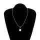 thumbnail image 3 of Collar de cadena para hombre, colgantes colgantes de plata firme ajustable, accesorios para suéteres para mujer, gargantillas para el Día de San Valentín para chicas adolescentes Inevent AP009189-00, 3 of 6
