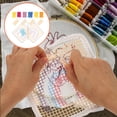 thumbnail image 4 of Shisuyan 1 set of Embroidery Coaster Hand-made Coaster Decor Needlework DIY Cup Mat Tools, 4 of 8