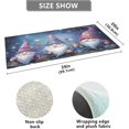 thumbnail image 3 of GZHJMY Christmas Gnomes Kitchen Mat Soft and Absorbent Bath Mats for Bathroom Non Slip Quick Dry Shaggy Bath Carpet Machine Wash for Kitchen Bathroom Shower Home Decor 39x20 in, 3 of 7