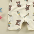thumbnail image 6 of CAUYDY Baby Bodysuit Short Sleeve Romper 3 6 9 12 18 24 Months Newborn Spring Summer Pajamas Preemie Infant Boys Girls Sleepers Loungewear Sizes 18-24 Months,Light Yellow, 6 of 6