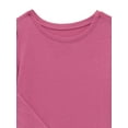 thumbnail image 3 of Garanimals Toddler Girl Long Puff Sleeve Solid T-Shirt, Sizes 18M-5T, 3 of 3