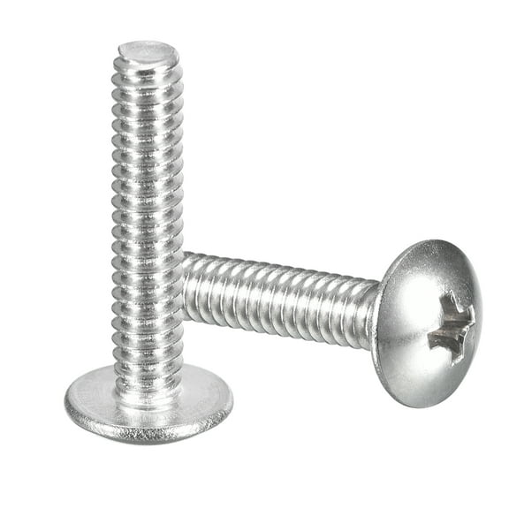 #8-32 x 3/4" Truss Head Phillips Machine Screws, Full Thread, 304 Stainless Steel, 100 Pack