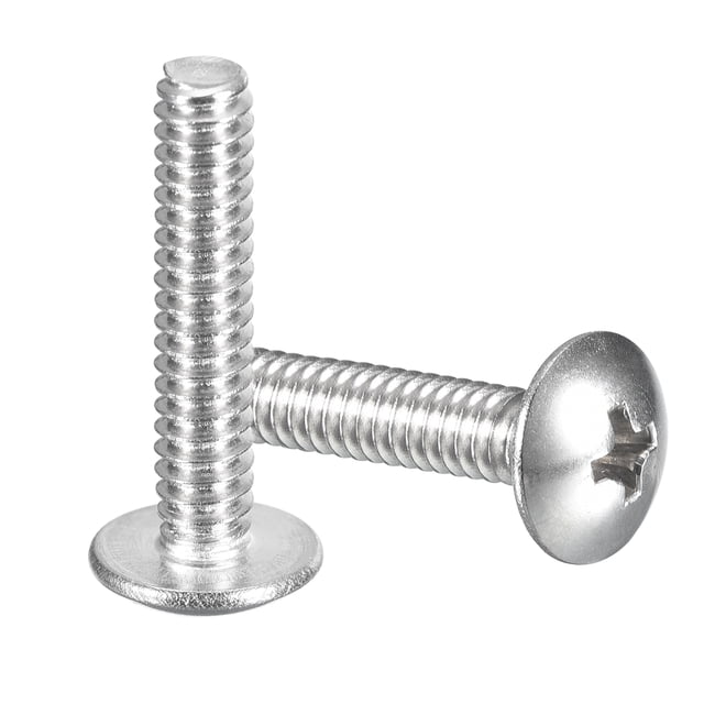 #8-32 x 3/4" Truss Head Phillips Machine Screws, Full Thread, 304 Stainless Steel, 50 Pack