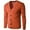 Orange, variant on Mens Jackets Youth Long Solid Slim Sweater Color Casual Fashion Sleeve Fit V Neck Pullover Knit Warm Coats for Men Beige XXL