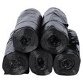thumbnail image 1 of 5 Rolls Portable Garbage Rubbish Trash Bags With Handle for Home Office Kitchen (Black), 1 of 3