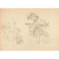 thumbnail image 3 of Jacques-Raymond Brascassat 18x14 Black Modern Framed Museum Art Print Titled - Countryside, 3 of 5