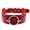 J, variant on Chrismas Halloween Red Punk PU Leather Studded O-Ring Spikes Choker Necklace-J