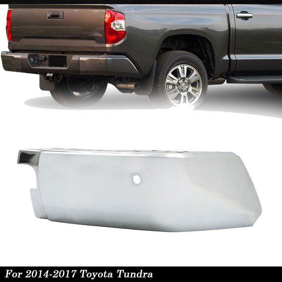 Rear Bumper End Right Passenger Side For Toyota Tundra 2014-2021 W/hole Chrome