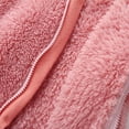 thumbnail image 4 of 2PCS Baby Fleece Jumpsuit Infant Girls Zipper Footie Bear Ear Hooded Romper Long Sleeve Newborn Onsies Hunting Snowsuit, Pink, 3 Months, 4 of 7