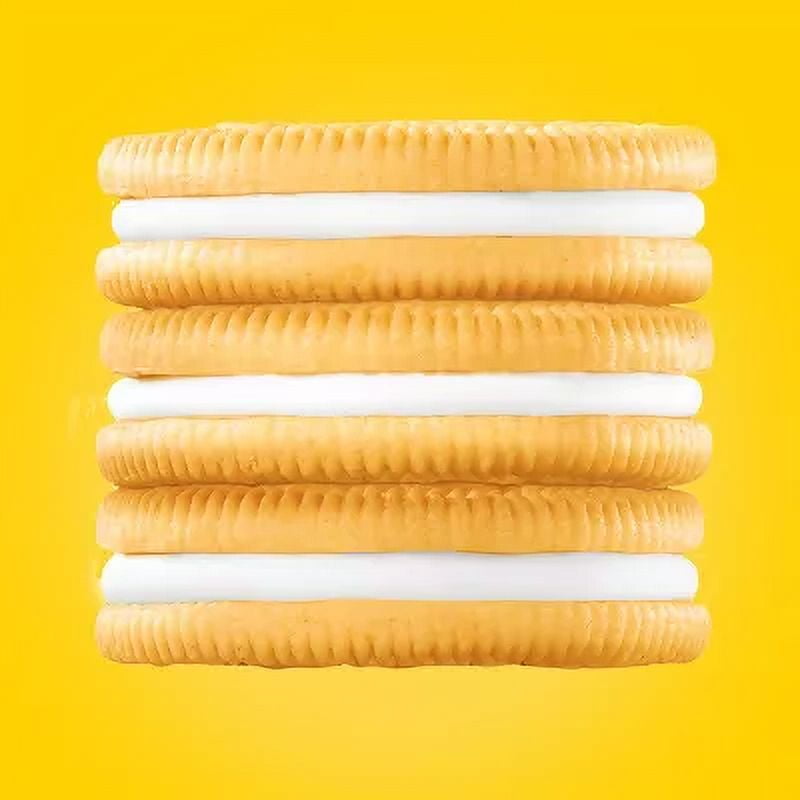 OREO Golden Family Size Sandwich Cookies, Perfectly Dunkable, 18.12 oz - Classic Vanilla Cream Filling, Perfect for Sharing. (Pack Of 2)