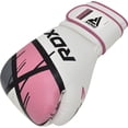thumbnail image 2 of RDX Kids Boxing Gloves, 6oz Junior Training Mitts, Maya Hide Leather Ventilated Palm, Muay Thai Sparring MMA Kickboxing, Punch Bag Speed Ball Focus Pads Punching Workout, Youth Games Fun, 2 of 5