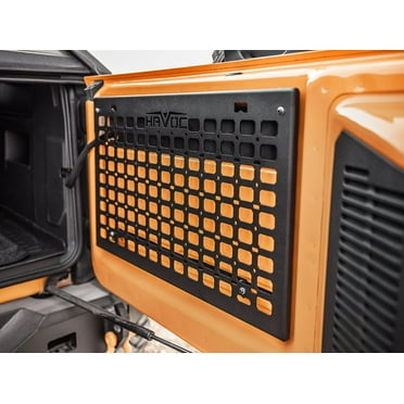 Havoc Offroad by RealTruck Tailgate MOLLE Panel for Ford Bronco | Textured Black, No Drilling Required, Heavy Duty Steel | HFB-08-010 | Compatible with 2021-2024 Ford Bronco