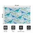 thumbnail image 5 of LightBlue Dinosaurs Eggs Palms Pattern Door Rugs,Washable Non Slip Door Mats Indoor,Decorative Door Mats,Entry Mat Indoor for Entrance,Bedroom,Kitchen,Bathroom,20"x32", 5 of 6
