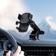 thumbnail image 5 of Soporte universal para teléfono de coche - salpicadero y soporte parabrisas con giro de 360° para teléfonos de 4,7-7 pulgadas, operación segura con una sola mano, acceso al puerto de carga, plata, 5 of 6