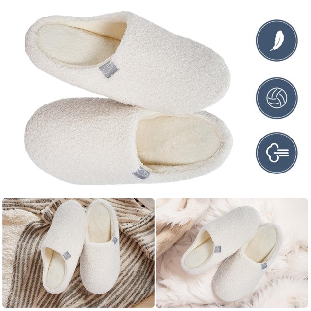 Pantuflas Cálidas y Cómodas Hugtrwg para Mujer Hombre Antideslizantes