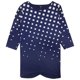 thumbnail image 1 of Alfani Mujer Swing Pullover Blusa, Azul, Grande, 1 of 2