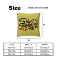 thumbnail image 5 of Thanksgiving Font Velvet Throw Pillow Covers Set of 2 - Unique Patterns, 16x16/18x18/20x20 Inches,for Home Decor, Sofa, Bed - Pillow Inserts Included, 5 of 6