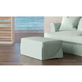 thumbnail image 2 of Sunset Trading Newport 44" Fabric Slipcovered Ottoman in Ocean Blue, 2 of 3