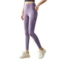 thumbnail image 2 of Pantalones deportivos casuales de cintura alta para mujer, con efecto lifting y medias de seda., 2 of 3